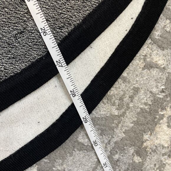 Smartwool Womens Shadow Pine Colorblock Soft Wool Sweater Black Beige Large - Picture 9 of 10